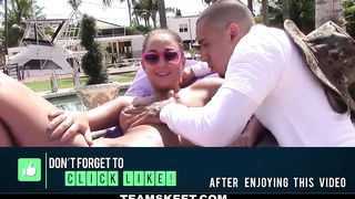 Short Beauty Fucked By Pool Boy