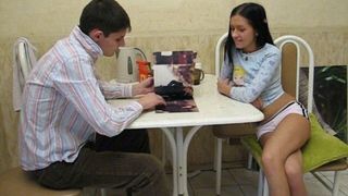 Teen Sex In A Kitchen