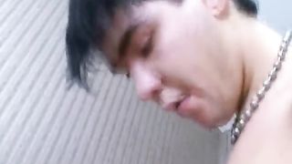 Cutie fucks three rods