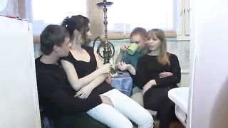 Four Babes Enjoy Hot Fucking