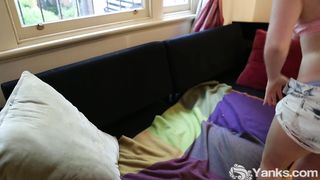 Aastrid's Wet Fingering of Her Nipples