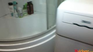 Bathroom Fuck Makes My Gf Cum