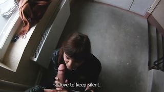 Not Shy To Fuck On A Stairway